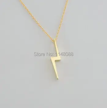 

DANGGAO fashion Newest Listing Jewelry Necklace Chic Lightning Pendant Necklace for women Casual accessories Bolt Necklace