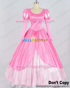 

The Little Mermaid Cosplay Princess Ariel Pink Party Dress Costume H008