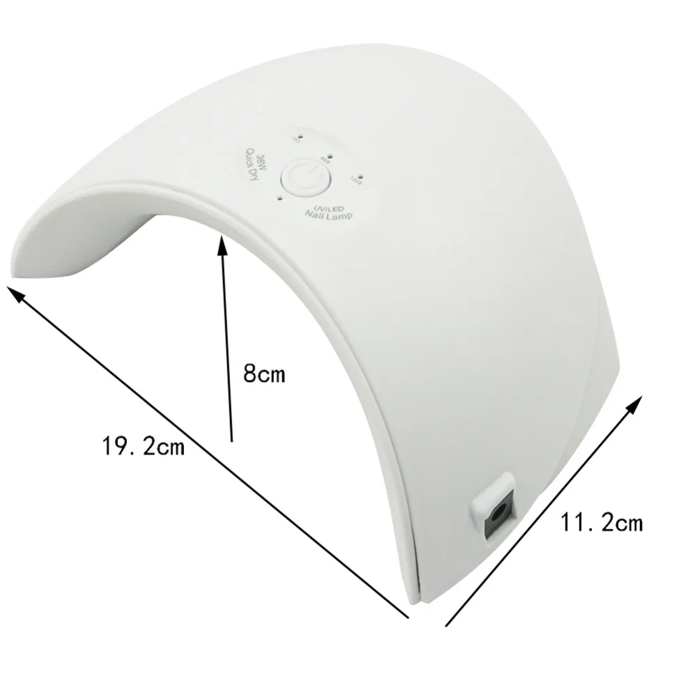 Лампа для ногтей 36 Вт УФ светодиодная лампа для сушки ногтей для всех типов геля 12 Светодиодный s УФ-лампа для маникюрного аппарата с таймером и usb-разъемом