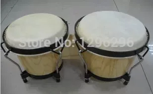 

free shipping Oak bongos drum (Bongo) Bongo drummer African drum/African drum percussion instruments