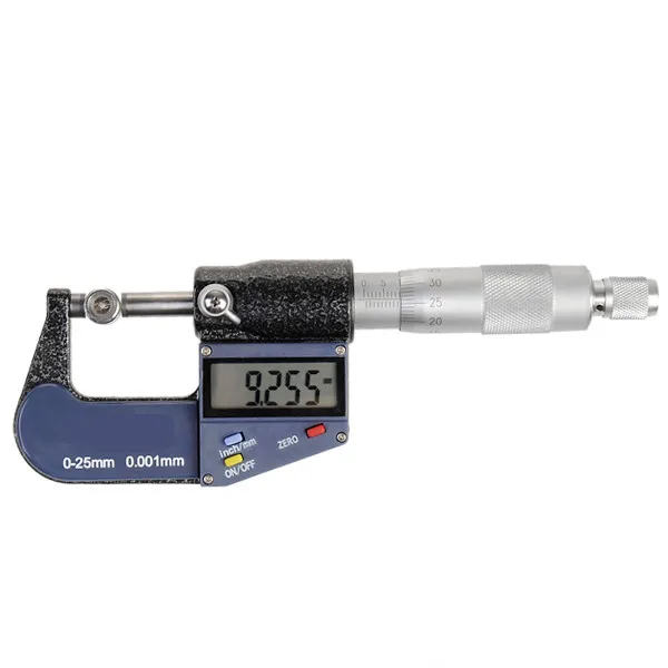 

Digital Micrometer 0-25mm Electronic Outside Micrometer Carbide Tip 0.001mm Resolution Measuring Tools with Box