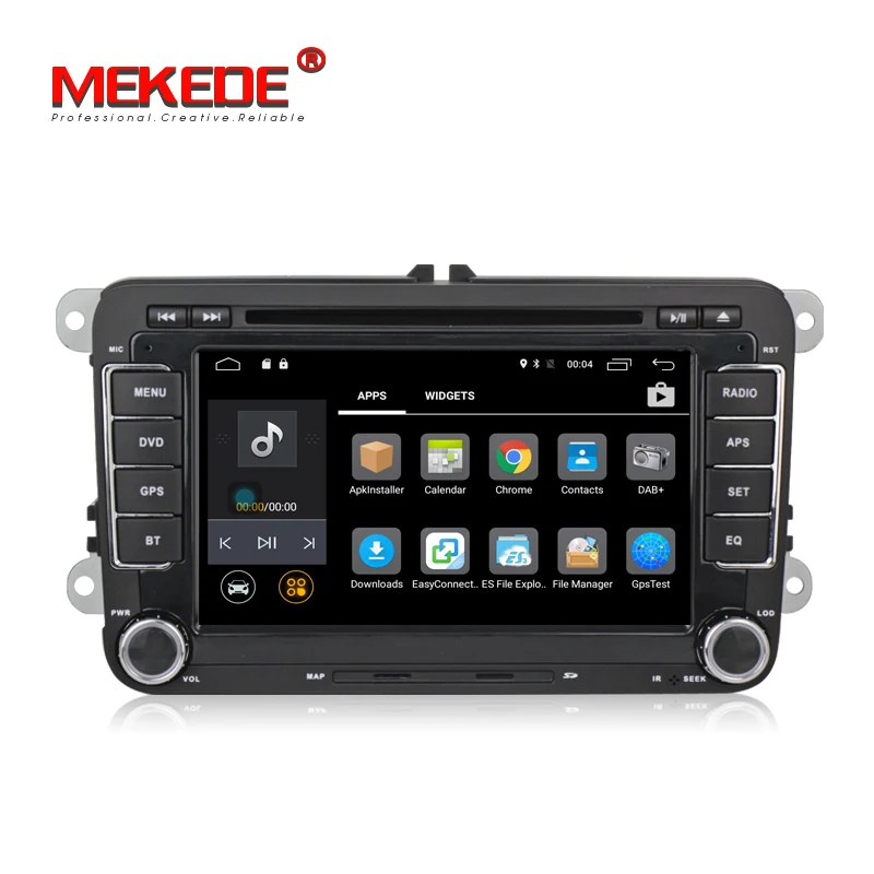 Top 7 inch Android 7.1 2din Car GPS navigation Player for VW Caddy EOS Golf Jetta Passat tiguan polo golf 5 with DVD BT radio stereo 1