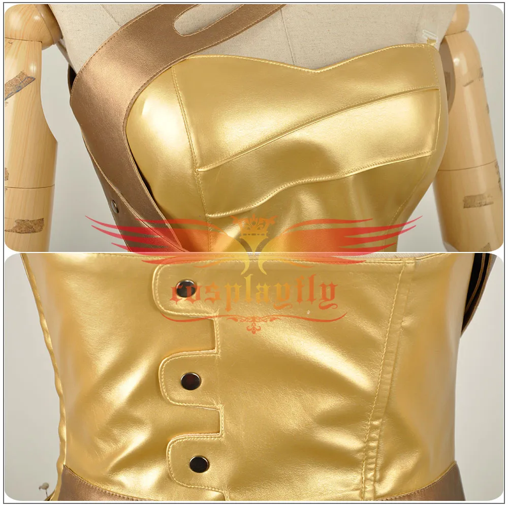 2017 Batman v Superman:Dawn of Justice Wonder Woman Cosplay Golden Dress Skirt Sexy Costume Clothing Adult Summer Version W1167