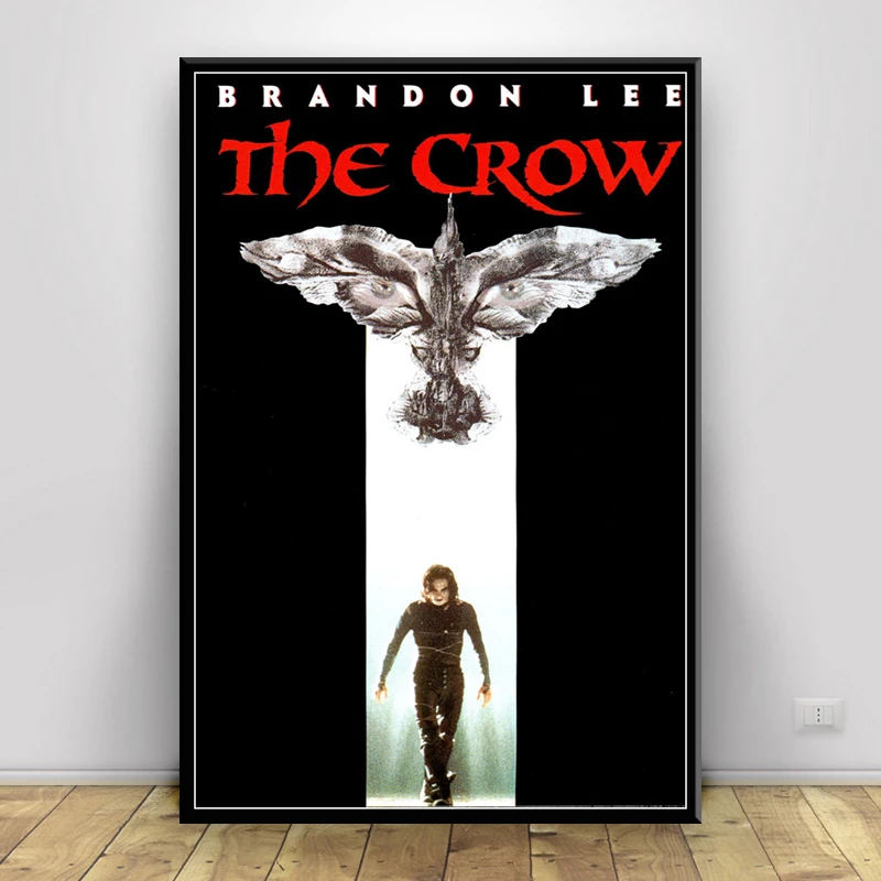 

Posters and Prints The Crow Classic Horror Movie Poster Wall Art Picture Canvas Painting for Room Home Decor