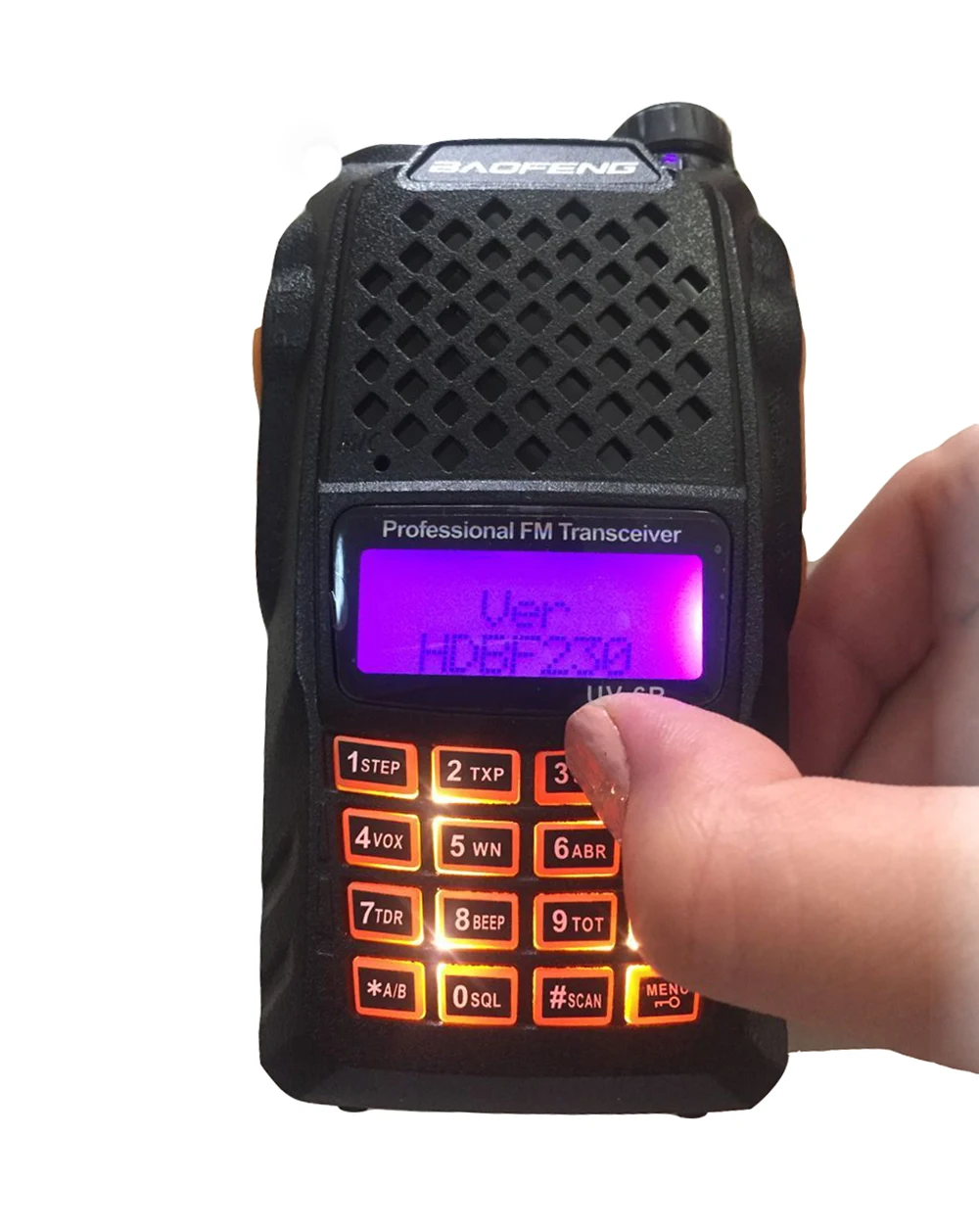 Baofeng UV-6R двухстороннее радио walky talky Профессиональный для sdr hf трансивер CTCSS DCS RX/TX звуковой сигнал VOX Функция uv6r ham радио cb