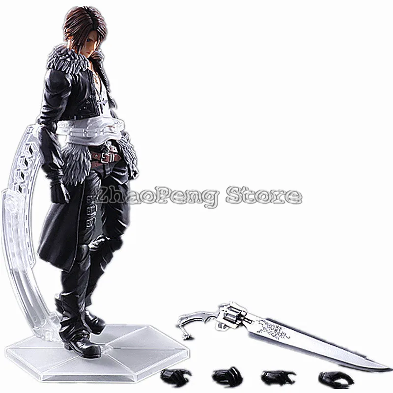 

28CM PLAY Arts Kai game Final Fantasy VIII 8 Squall Leonhart PVC Action Figure Collectible Model Toy B94