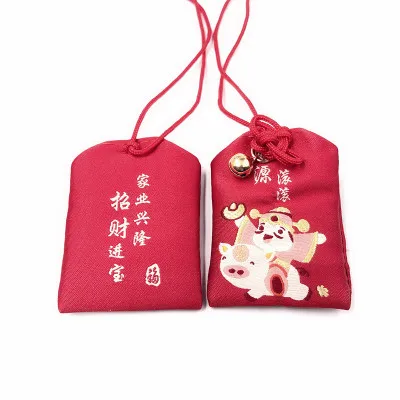 Y01 Новое поступление Omamori молиться Фортуна красота здоровье безопасный прозрачный мешок богатства кулон подарок - Цвет: wealth