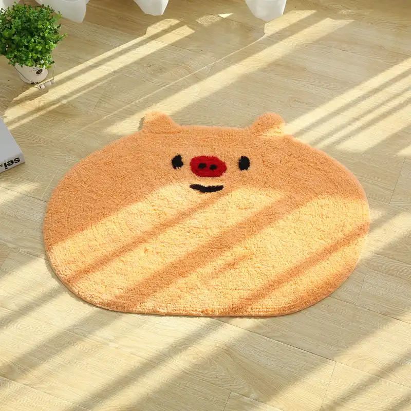 Pig Rug Tappeto Cucina Baby Room Floor Mat Tapis Chambre Bebe Door Dry Feet Mats Soft Cotton Cartoon Anti Slip Rugs For Bedroom Rug Aliexpress