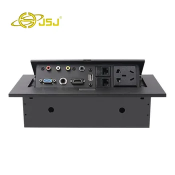 

JSJ Desktop socket Multi-function desktop socket HDMI + AV audio and video + 3.5 + VGA + USB hidden wiring box