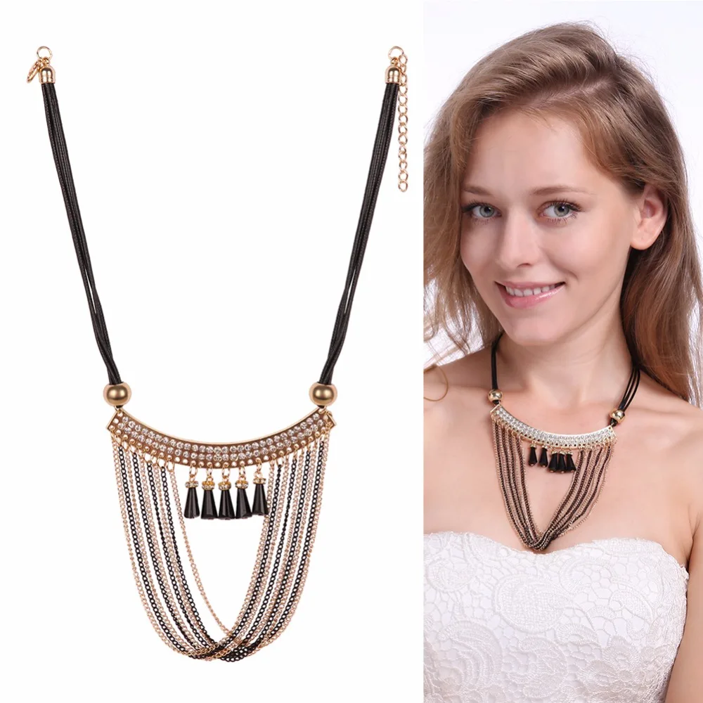Vintage Big Necklaces & Pendants Party Maxi Collar Choker Necklace Best