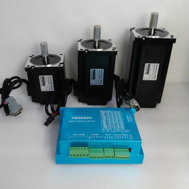 Nema34 12Nm 86 мм AC DC DSP шаговый двигатель с замкнутой обратной связью мотор драйвер и 400 Вт 60 в DC источник питания Hybird кодировщик Легкий шаг сервопривода наборы