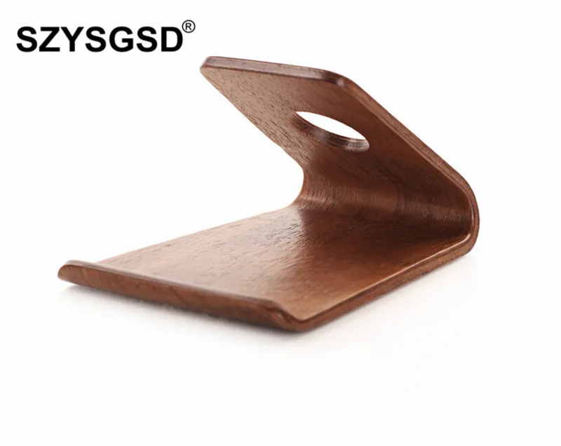 SZYSGSD Portable Wooden Phone Tablet Stand Holder Dock Station Cradle for iPhone 8 7 Plus For Samsung s8 s9 Desk Huawei | Мобильные