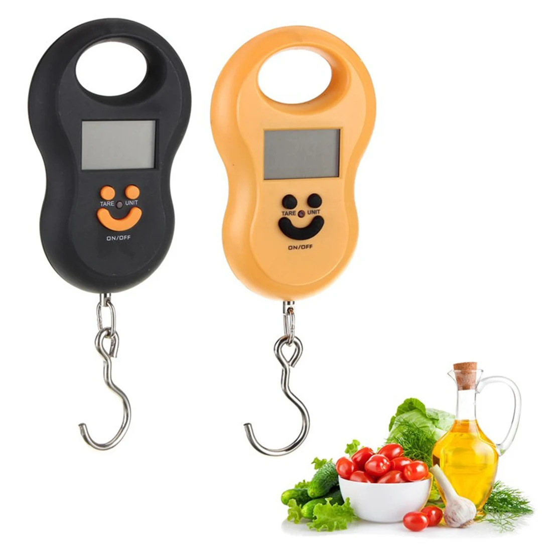 

New Portable Hanging Scale 50Kg /10g LCD Digital Blue Backlight Fishing Pocket Weight Luggage Scales Color Random