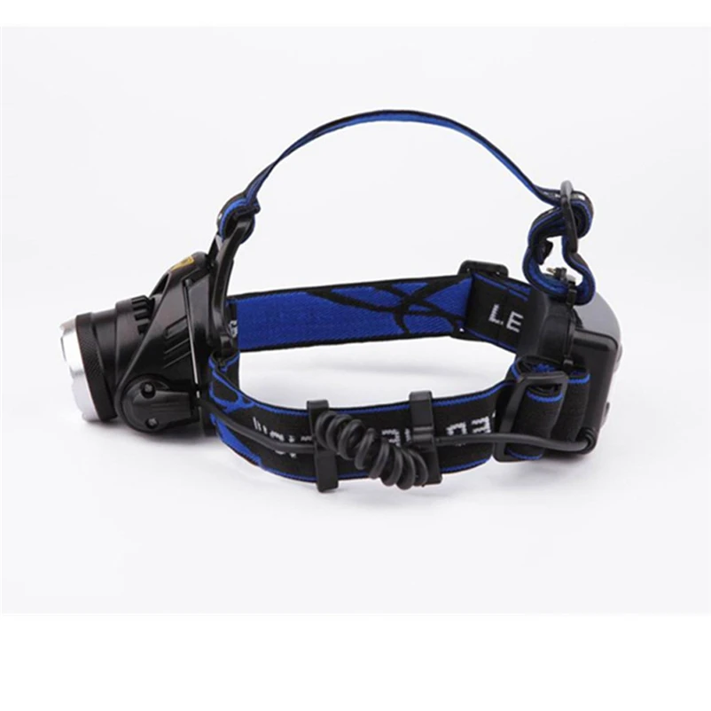 Mini 3Pcs LED Flashlight outdoors Headlight Headlamp Torch Lanterna with Headband by 18650 Battery for Bicycle Light #FS#4MY11 (10)