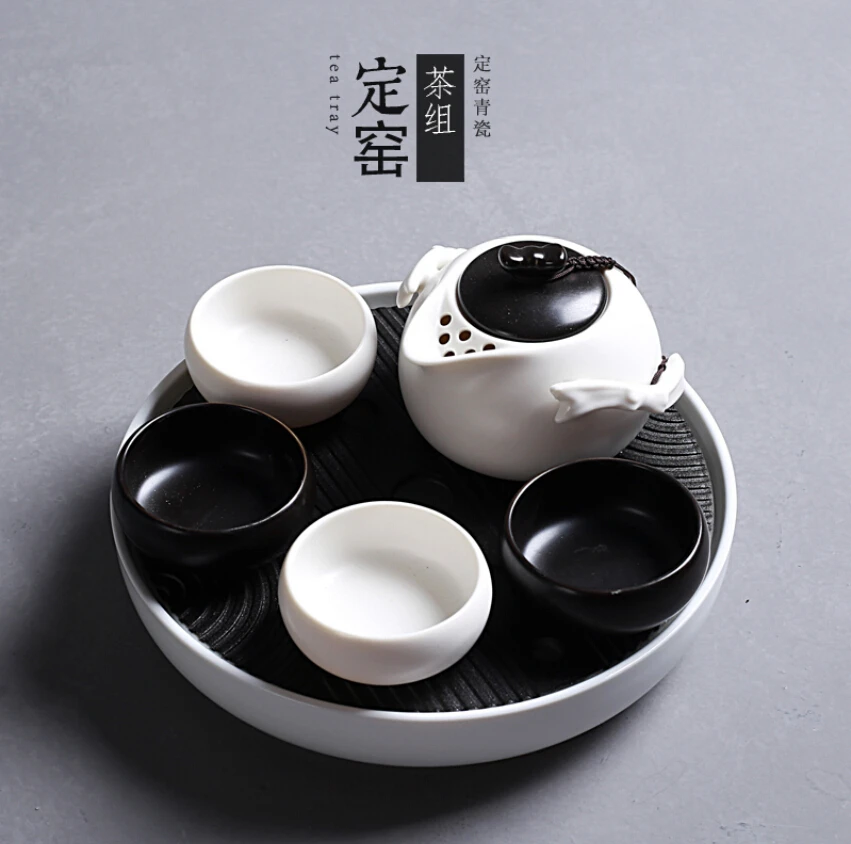 

Small Teapot Sea Cup Zisha Ceramic Ice Kung Fu Tea Set Ice Crack Teapot Tea Cup