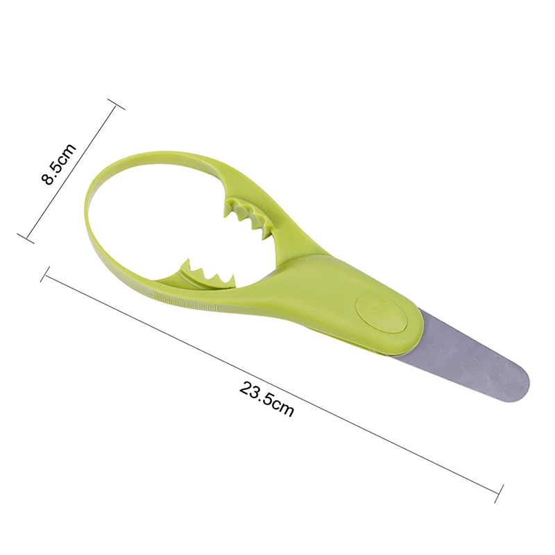 Из нержавеющей стали, открытые нож для авокадо Core Remover три в одном фрукты милее - Цвет: Зеленый