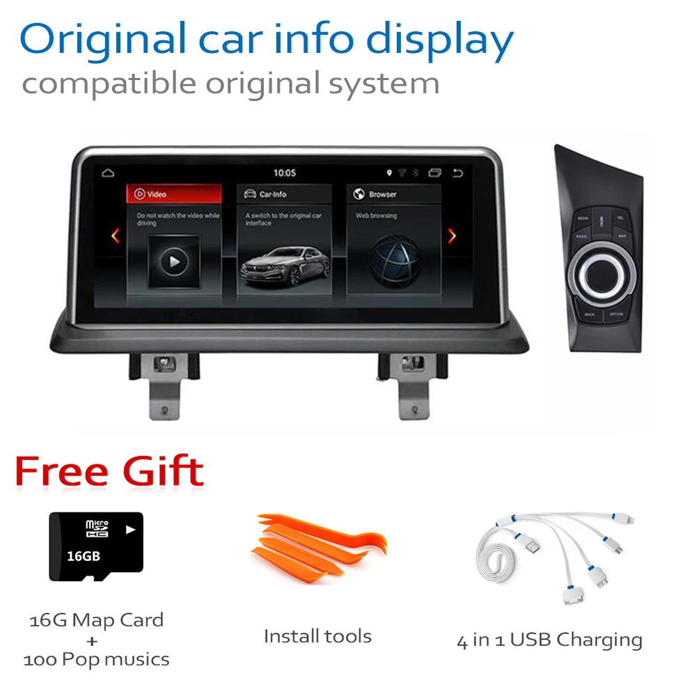 Clearance Android 8.0 up Car DVD Navi Player For BMW 1 E81 E82 2005~2012 Audio Stereo HD Touch Screen all in one 5