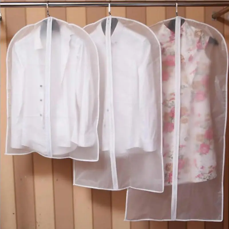 Storage Bags Garment Clothes Suit Coat Dust Transparent Wardrobe