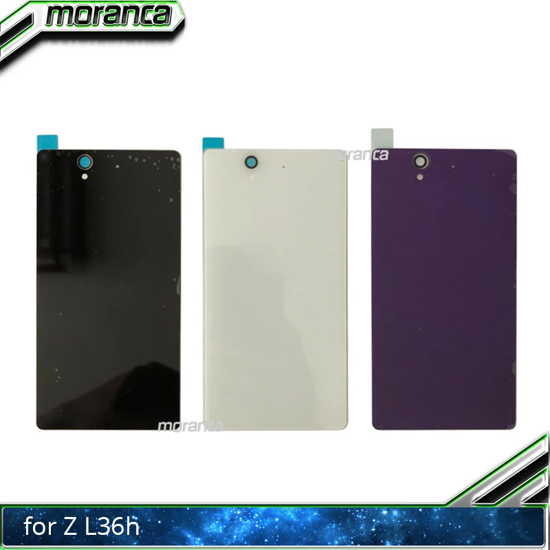 

Back Cover for Sony Xperia Z L36H LT36 C6603 C6602 Rear Glass Housing Cover Back Battery Case Door Chassis Repair Parts