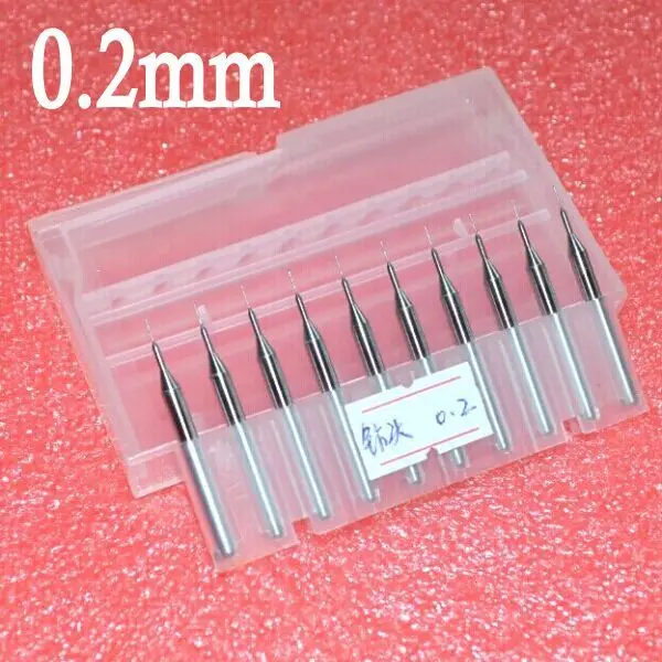 10pcs 0.2mm PCB Print Circuit Board Drill Bits CNC Drill Bitsin