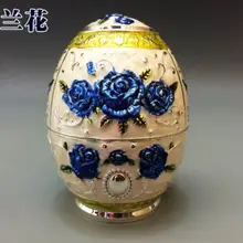 2 цвета синий/голубой китайский классический ручной работы Европейский стиль форма яйца Автоматическая Подставка Для Зубочисток