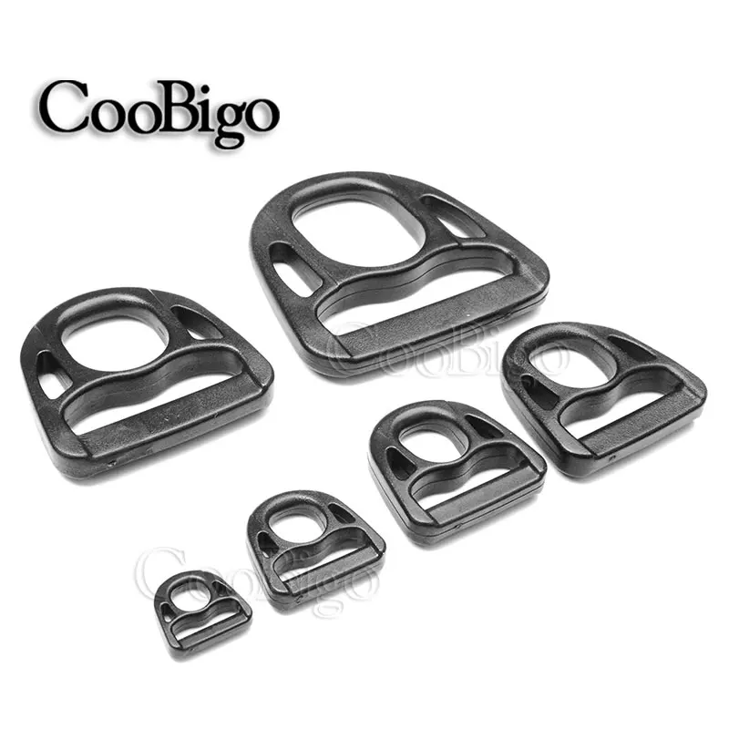 1pcs 62mm Backpack Belt Strap Plastic D Shaped Ring Buckles Loop