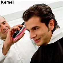 Kemei 100V-240V Washable Professional Electric Hair Trimmer titanium alloy blade Men’s Hair Clipper with Display Haircut Machine
