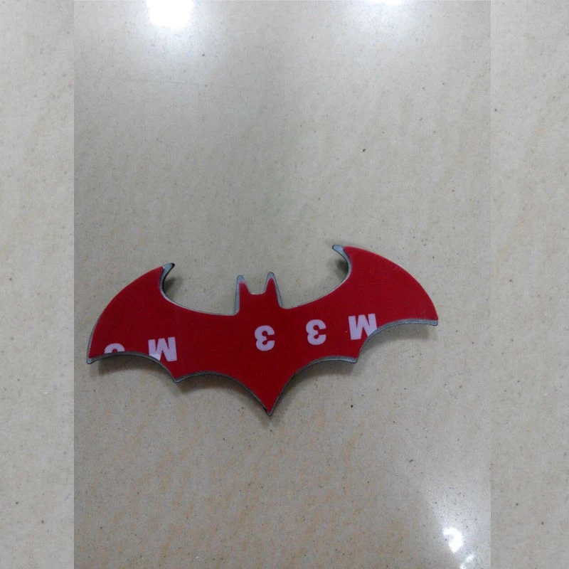 1Pc x Cool 3D Metal Bat Logo Car Sticker Metal Batman Badge Emblem Tail Decal
