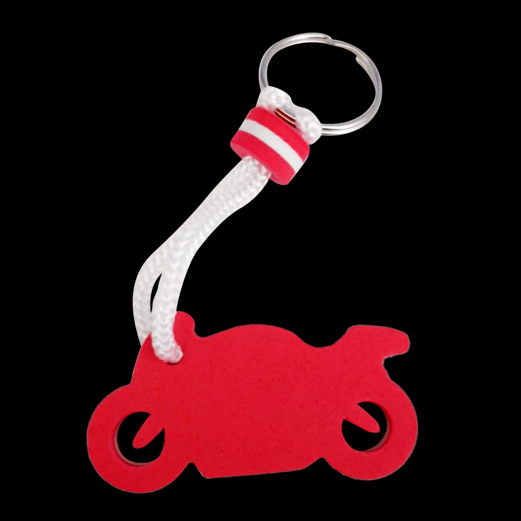 MagiDeal EVA Floating Motorcycle Shape Keyring Keychain Key Holder for Sailing Marine Boating Kayak Yacht Water Sports 