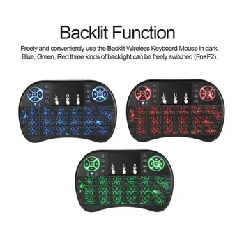 

2.4G Backlit Wireless Air Mouse Remote Control MiNi I8 Wireless Keyboard With Touchpad Finger Air Mouse For Htv Xiaomi i9 Tv Box