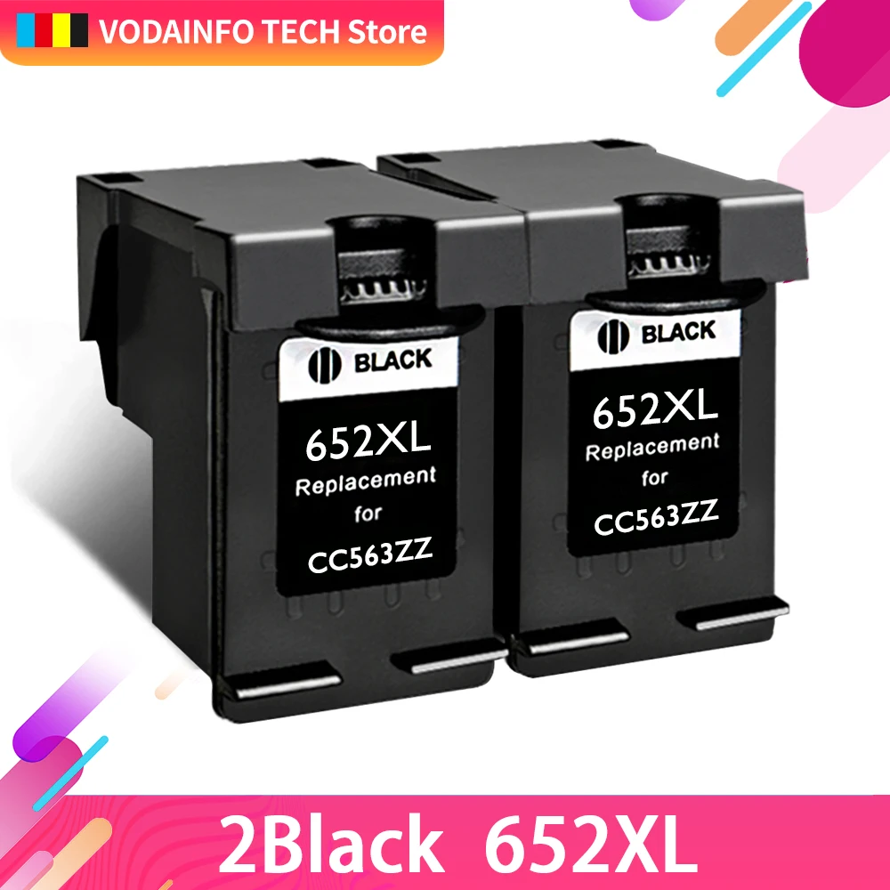 CMYK поставки 2BK 652XL 652 чернильный картридж Замена для hp XL Deskjet 1115 1118 2135 2136 2138 3635 3636 3835