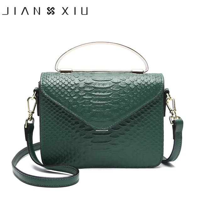 JIANXIU Brand Genuine Leather Handbag Luxury Handbags Women Bags Designer Crocodile Texture Shoulder Crossbody Small Tote Bag 4