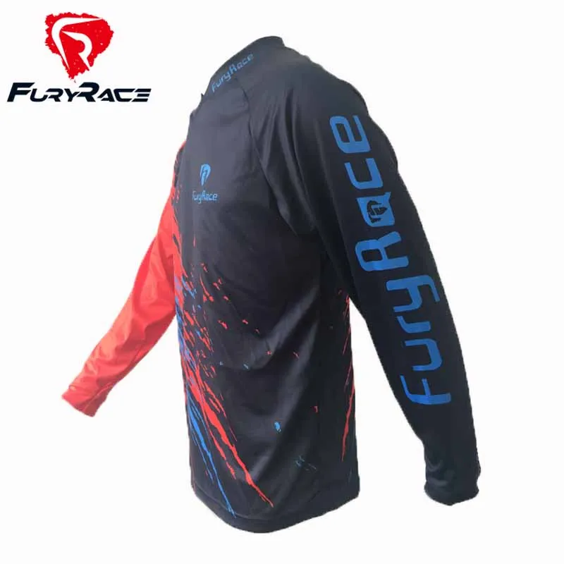 Бренд Fury Racing оригинал мужская майка MTB Джерси DH одежда для мотокросса футболка