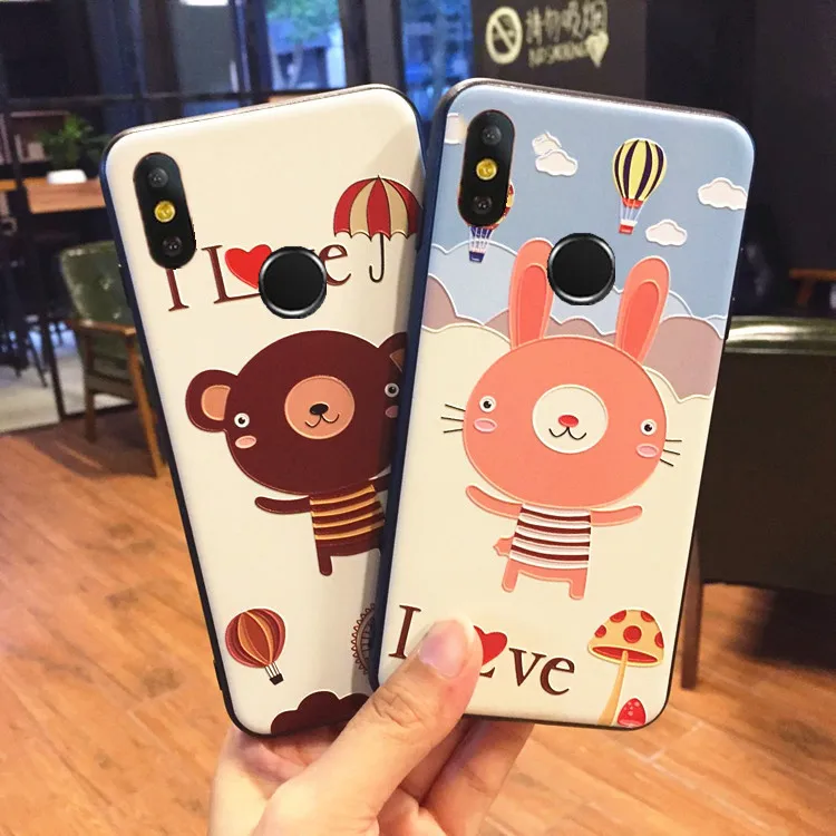 

Xiaomi mi8 Case silicone,3d relief luxury soft tpu case for xiaomi mi8 lite 8 se 8 pro cover case fundas coque