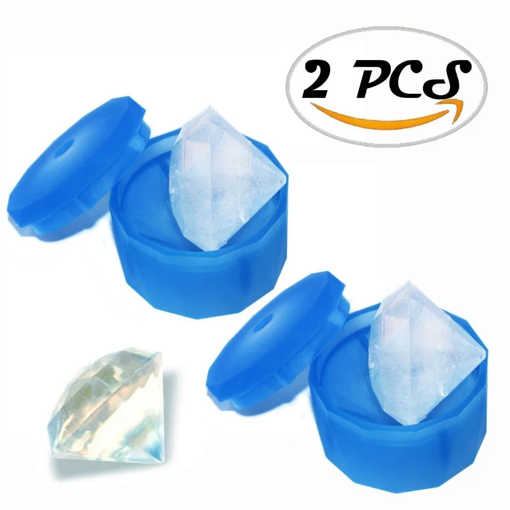 Buy 2PCS/lot Diamond Ice Cube Tray Ice Maker Big Ice