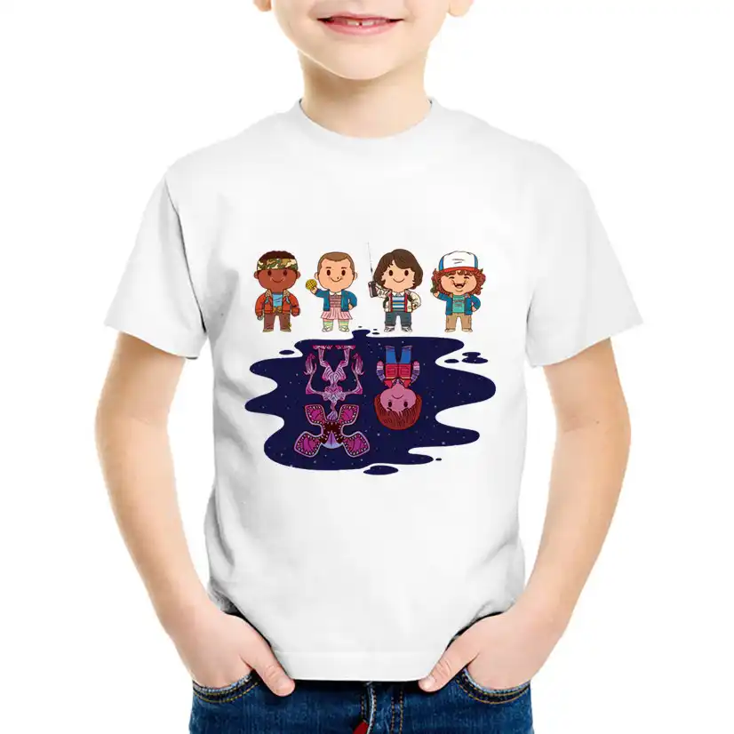 Stampa Del Fumetto Straniero Cose Personaggio Dei Cartoni Animati Per Bambini Divertente T Shirt Bambini Casual Estate Magliette E Camicette Del Bambino Ragazzi Ragazze Vestiti Hkp5065 Magliette Aliexpress