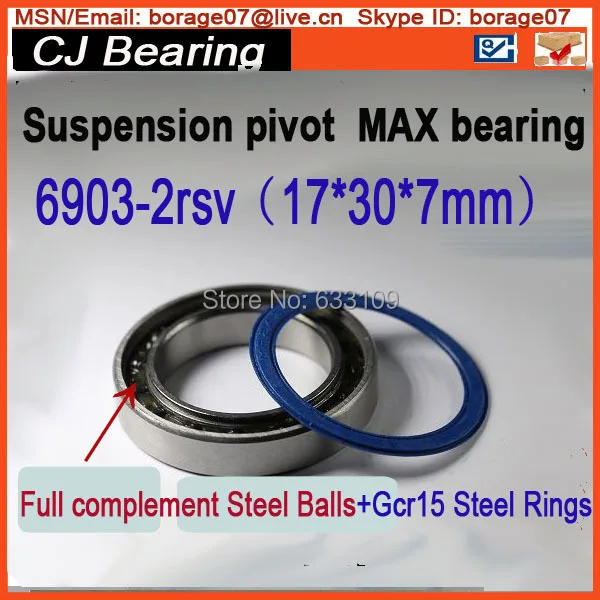 Bicycle suspension pivot bearing 61903 6903 2RS MAX(17x30x7 mm), 6903