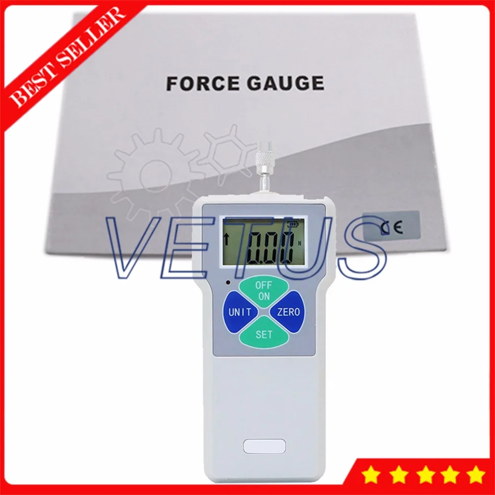 

SF-500 Economical Digital Portable Dynamometer 500N/ 50kg/ 110Lb Push Pull Force Gauge Tester Meter with Built-in Sensor