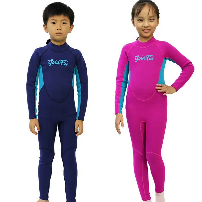 YiZYiF Kinder Neoprenanzug 2,5mm - Zweiteiler Langarm Badeanzug