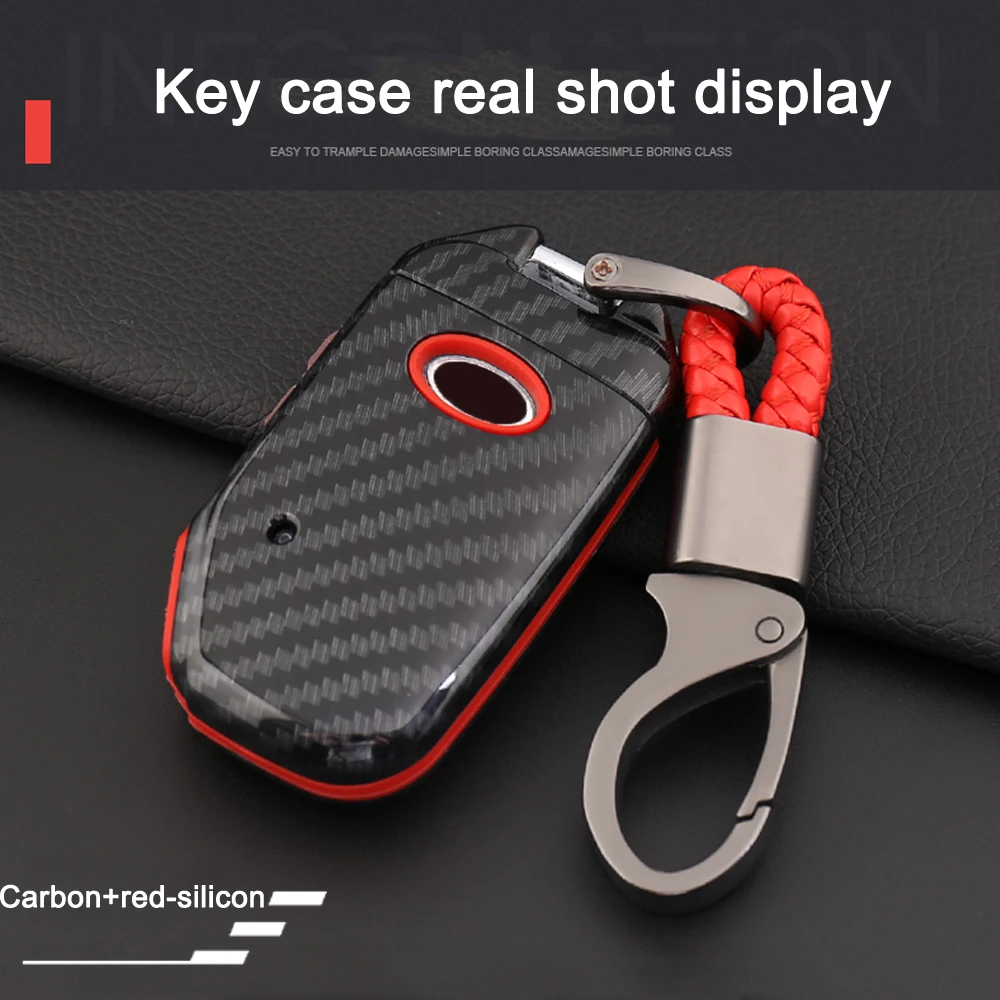 Распродажа углеродистая волокно автомобильный бумажник-ключница брелок для KIA Sportage супер отличный классный ключ ключница спортивный протектор