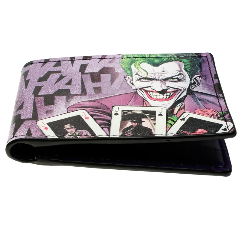 Бэтмен, Джокер HAHAHA фиолетовый двухскладной бумажник костюм аксессуар DFT-1306