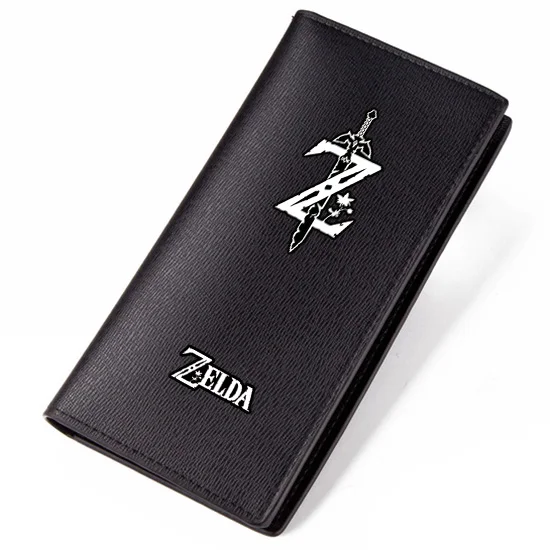 Легенда о Zelda японский игры человек женщина бумажник Pu модные черные бумажник Световой Короткие Длинные бумажник Pu