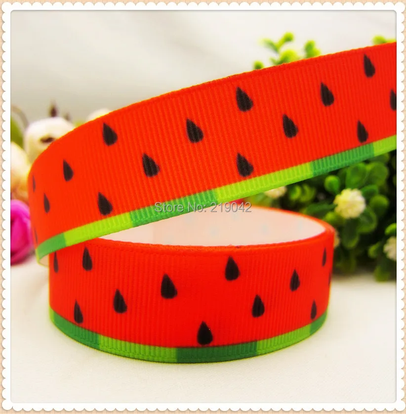 

MD7149, 22mm Watermelon Series printed grosgrain ribbon,Clothing accessories accessories, wedding gift wrap ribbon