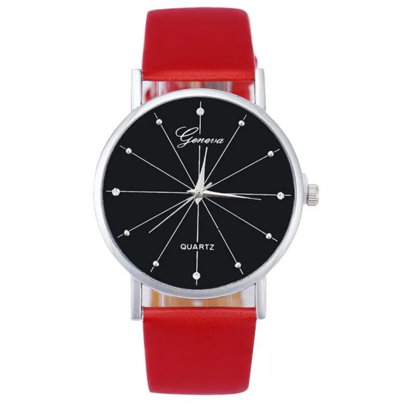 Women's watches casual watches Quartz Dial Analog women's watches with leather bands Women Watches Clock Reloj mujer M14#N (6)