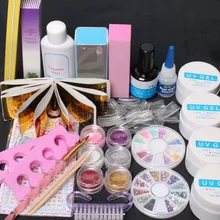 Full Acrylic Glitter Powder Glue File French Nail Art UV Gel Tips Kit Kit- #168 Full Acrylic Glitter Powder Glue File French Nail Art UV Gel Tips Kit Kit- #168