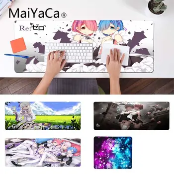 

MaiYaCa Simple Design Japan Anime RE Rem Ram Emilia Korea laptop Gaming mouse pad Rubber Mouse Durable Desktop Mousepad