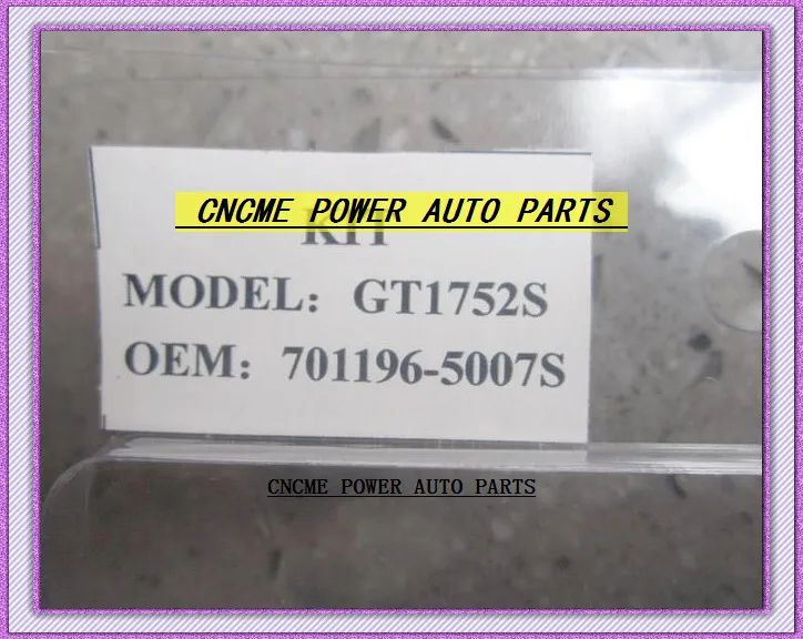 TURBO Repair Kit rebuild Turbo repair kits rebuild kits GT1752S 701196-5007S 14411-VB301 701196 Turbocharger for NISSAN Y61 Patrol RD28TI RD28ETI 2.8L 97- (1)