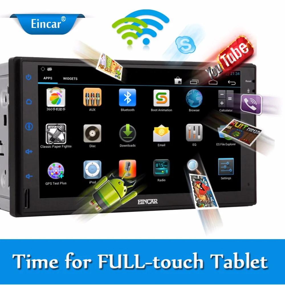 Discount Android 5.1 2 DIN Car Audio Stereo 7 Inch Car Radio Player GPS Autoradio Electronics Bluetooth USB Headunit MP3 Player NO-DVD 3