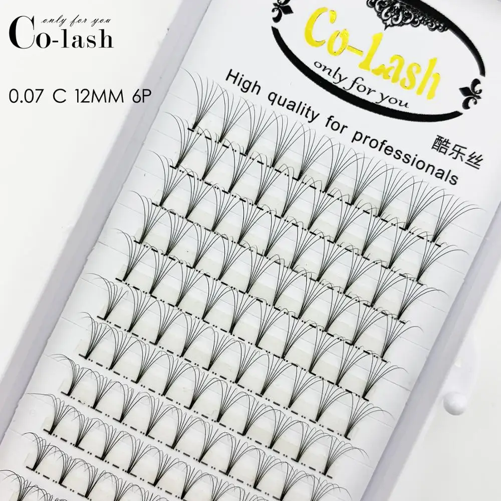 Colash 1 коробка большой емкости русский объем ресниц 3D наращивание 0 07 мм толщина C D