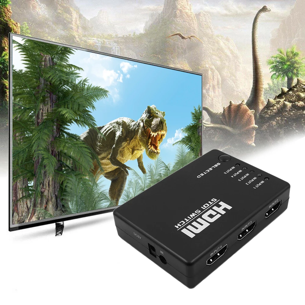 Новейший 5 портовый 4K* 2K 1080P Переключатель HDMI Переключатель Селектор 3x1 разветвитель коробка Ultra HD для Xbox PS3 PS4 мультимедиа горячая распродажа